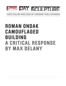 ROMAN ONDAK CAMOUFLAGED BUILDING A CRITICAL RESPONSE BY MAX DELANY