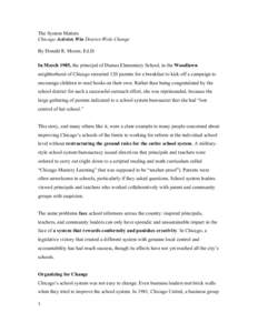 Chicago / Geography of Illinois / Illinois / Geography of the United States / Bay Area Coalition for Equitable Schools / Local School Councils / Youth / Education reform