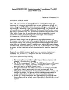 Matter / Millennium Development Goals / Sanitation / International development / WASH / Water / Sustainable Sanitation Alliance / Sustainable sanitation / Hygiene / Health / Public health