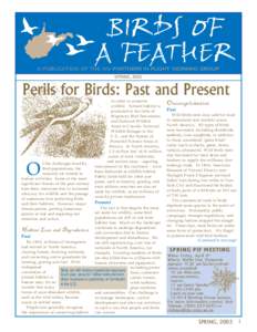 BIRDS OF A FEATHER A PUBLICATION OF THE WV PARTNERS IN FLIGHT WORKING GROUP SPRING, 2003