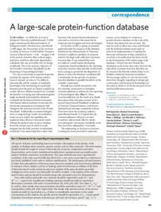 A large-scale protein-function database