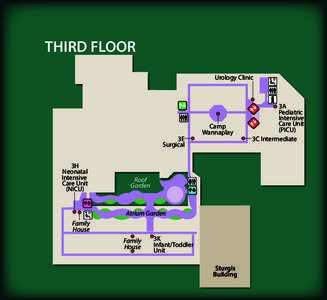 THIRD FLOOR Urology Clinic 3E Surgical 3H