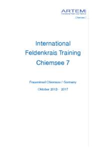 Chiemsee 7  International Feldenkrais Training Chiemsee 7 Fraueninsel Chiemsee / Germany