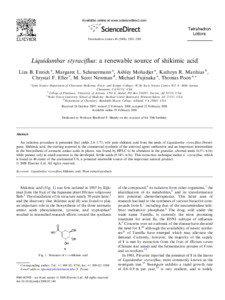 Endiandric acid C / Selectfluor / Shikimic acid / cyclitols / Chemistry