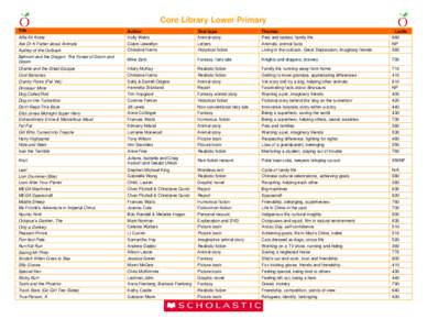 Microsoft Word - Core Library Lower Primary Themes.doc