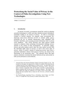 Human rights / Identity management / Law / Internet privacy / Alan Westin / Expectation of privacy / Information privacy / R. v. Tessling / R. v. Dyment / Privacy law / Ethics / Privacy