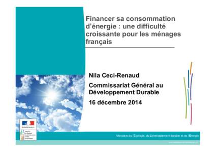 Financer sa consommation d’énergie : une difficulté croissante pour les ménages français  Nila Ceci-Renaud