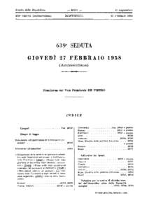 Senato della Repubblica 639a ~  SEDUTA (antimeridri(JjY/,(J,)