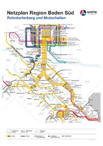 Netzplan Region Baden Süd Rohrdorferberg und Mutschellen Ruschebach Untersiggenthal Trafo