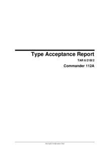 Commander 112A_Type Acceptance Report