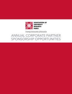 Annual Corporate Partner Sponsorship Opportunities Partner with AURP