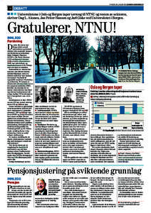 MANDAG 28. JANUAR 2013 DAGENS NÆRINGSLIV  28 DEBATT