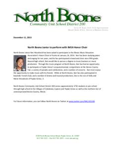 North Boone Community Unit School District 200 / Boone / Illinois Music Educators Association / Poplar Grove /  Illinois / Blaine /  Illinois / Hunter /  Illinois / Geography of Illinois / Illinois / Rockford metropolitan area