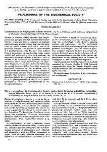 [The Editora of the Biochemical Journal accept no respon8ibility for the Reports of the Proceeding8 of the Society. Abstracts of papers read are published as received from the authors.]