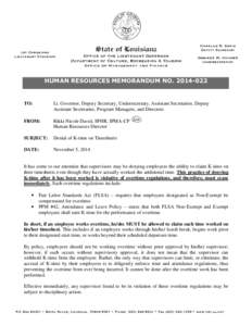 HR Memo[removed]Denial of K-time on Timesheets