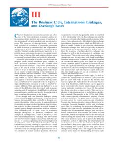 IMF World Economic Outlook, May[removed]Chapter  III. The Business Cycle, International Linkages, and Exchange Rates