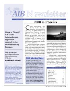 AIB Newsletter - vol. 6, no[removed]Q1