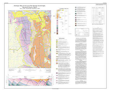 Idaho Geological Survey Moscow-Bosie-Pocatello