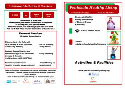 Additional Activities & Services B-WELL =  Peninsula Healthy Living