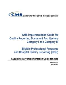 CMS QRDA EP HQR Guide 2015