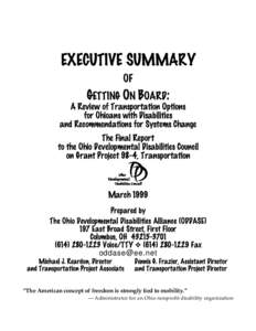 Population / Developmental disability / Paratransit / Americans with Disabilities Act / Medicine / Department of Transportation / Education / Disability rights movement / National Council on Disability / Health / Disability / Educational psychology