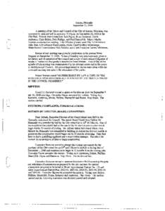 Aurora, Nebraska September 23, 2008 A meeting of the Mayor and Council of the City of Aurora, Nebraska, was convened in open and public session at 7:30 p.m on September 23, 2008 at the City Hall. Present were Councilors: