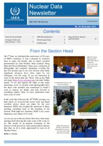 Nuclear Data Newsletter 58