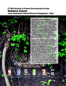 Historic preservation / National Register of Historic Places / Redstone Arsenal / Cultural resources management / National Historic Preservation Act / Huntsville /  Alabama / Archaeology / State Historic Preservation Office / Royal Society of Arts / Cryptography / Huntsville–Decatur Combined Statistical Area / Alabama