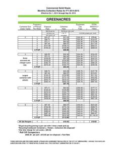 GREENACRES COMMERCIAL PRICE SHEET FY 2015.xlsx