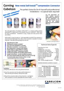 N connector / Category 5 cable / Installation / RG-6 / Electronic engineering / Technology / Electronics / Signal cables / Coaxial connectors / Installation software