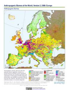 Anthropogenic Biomes of the World, Version 2, 2000: Europe Anthropogenic Biomes[removed]