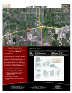Land Summary  PROPERTY DATA: Northwest corner of Michigan Avenue, and Lilley Road in Canton, MI