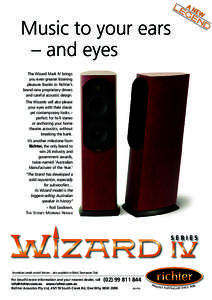 AN EW Music to your ears – and eyes The Wizard Mark IV brings