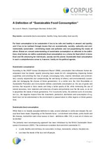 Environmental social science / Sustainable agriculture / Sustainable transport / Food miles / Sustainable consumption / Department for Environment /  Food and Rural Affairs / Food security / Sustainable development / Food / Environment / Sustainability / Sustainable food system