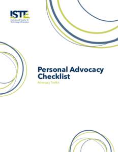 Personal Advocacy Checklist Advocacy Toolkit Advocacy Toolkit