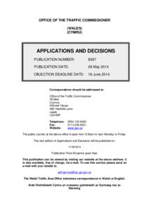 APPLICATIONS AND DECISIONS