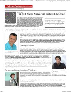 Tangled Webs: Careers in Ne...