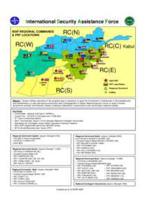 ISAF Key Fact and Figures Placemat