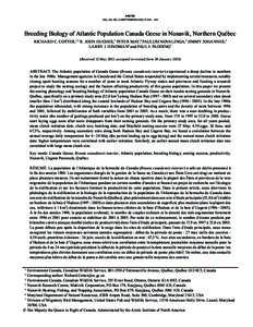 Ornithology / Quebec / Nord-du-Québec / Bird nest / Ungava Peninsula / Ungava Bay / Canada Goose / Kuujjuaq / Zoology / Geography of Canada / Nunavik