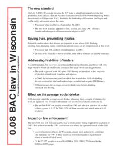 Law / Drunk driving in the United States / Driving under the influence / Alcohol intoxication / Alcoholic beverage / Alcoholism / Drink driving / Blood alcohol content / Drunk driving law by country / Drunk driving / Alcohol / Household chemicals