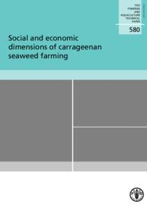 Social and economic dimensions of carrageenan seaweed farming