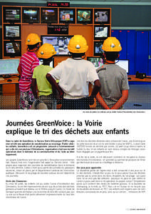 Au mois de juillet, les enfants ont pu visiter l’usine d’incinération des Cheneviers.  Journées GreenVoice : la Voirie explique le tri des déchets aux enfants Dans la cadre de GreenVoice, le Service Voirie-Ville p