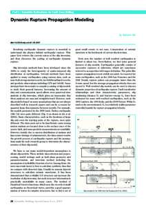 Part 1 : Scientific Motivations for Fault Zone Drilling  Dynamic Rupture Propagation Modeling by Satoshi Ide doi: doi:iodp.sd.s01