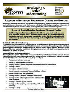 Health / Mind / Personal development / Support groups / Educational psychology / Peer support / Substance Abuse and Mental Health Services Administration / Mental disorder / Recovery approach / Psychiatry / Mental health / Drug rehabilitation