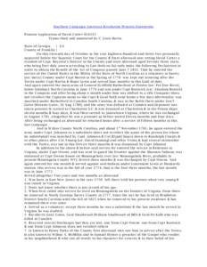 Southern Campaign American Revolution Pension Statements Pension Application of David Carter S16335 Transcribed and annotated by C. Leon Harris State of Georgia } S.S. County of Franklin }