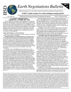 IISD  Earth Negotiations Bulletin GMEF-3