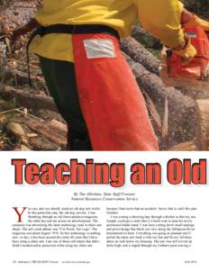Teaching an Old Y By Tim Albritton, State Staff Forester Natural Resources Conservation Service
