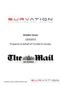 October Issues[removed]Prepared on behalf of The Mail On Sunday