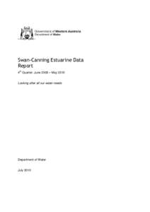 Microsoft Word - Swan Canning estuarine data report 4th qtr Jun09-May10.docx
