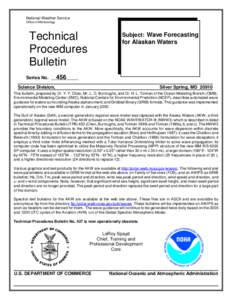 National Weather Service Office of Meteorology Technical Procedures Bulletin